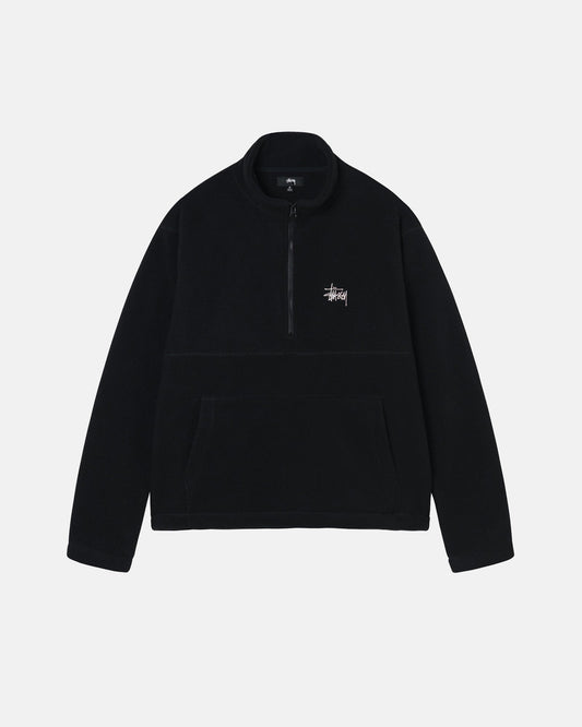 HALF ZIP MOCK NECK