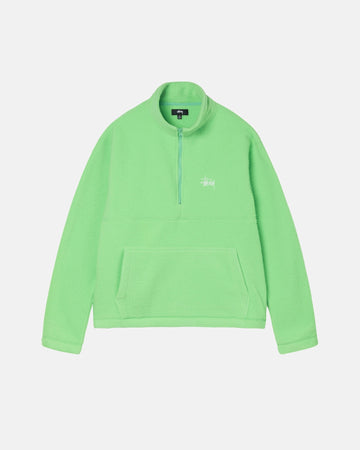 HALF ZIP MOCK NECK