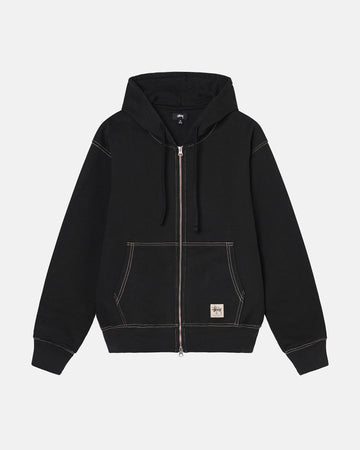 DOUBLE SIDED LABEL ZIP HOODIE