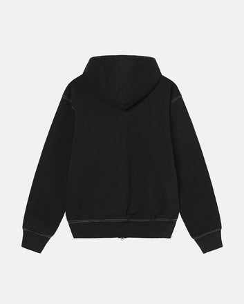 DOUBLE SIDED LABEL ZIP HOODIE