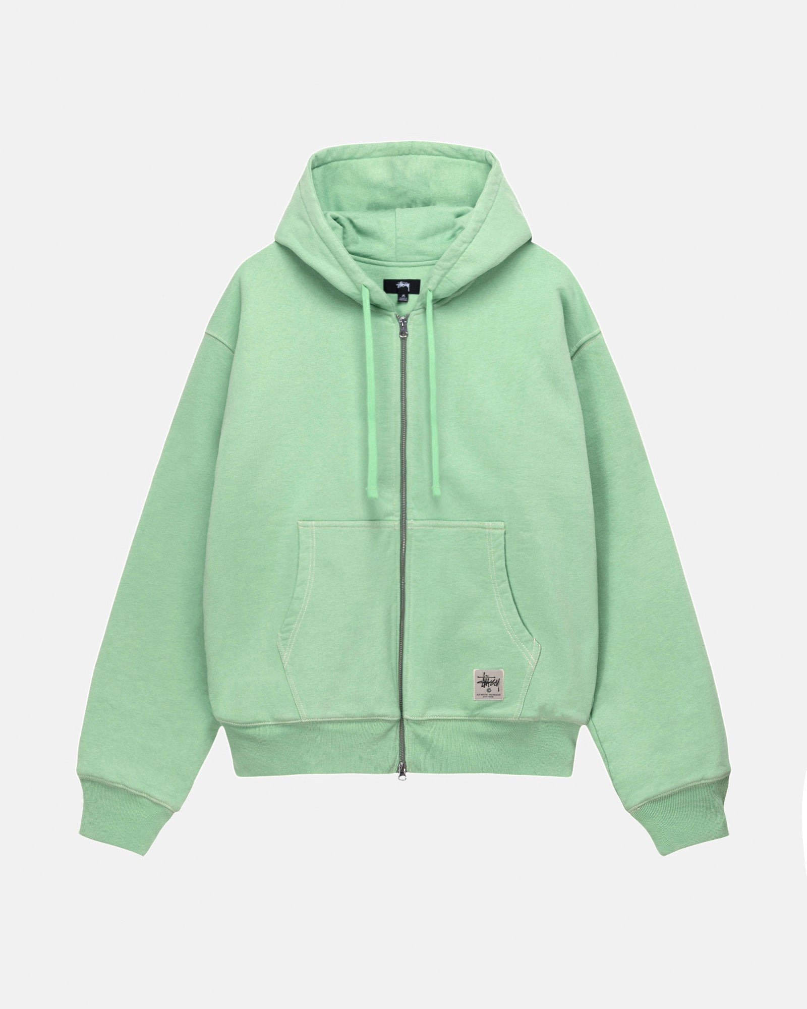 DOUBLE SIDED LABEL ZIP HOODIE