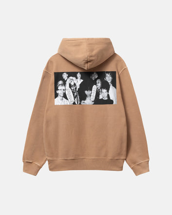 STÜSSY & MARTINE ROSE COLLAGE PIGMENT DYED HOODIE